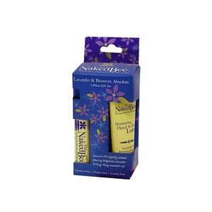New The Naked Bee Pocket Pack Gift Set in Lavender Beeswax Absolute